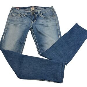 TRUE RELIGION Low Rise Straight Leg Jeans Size 31